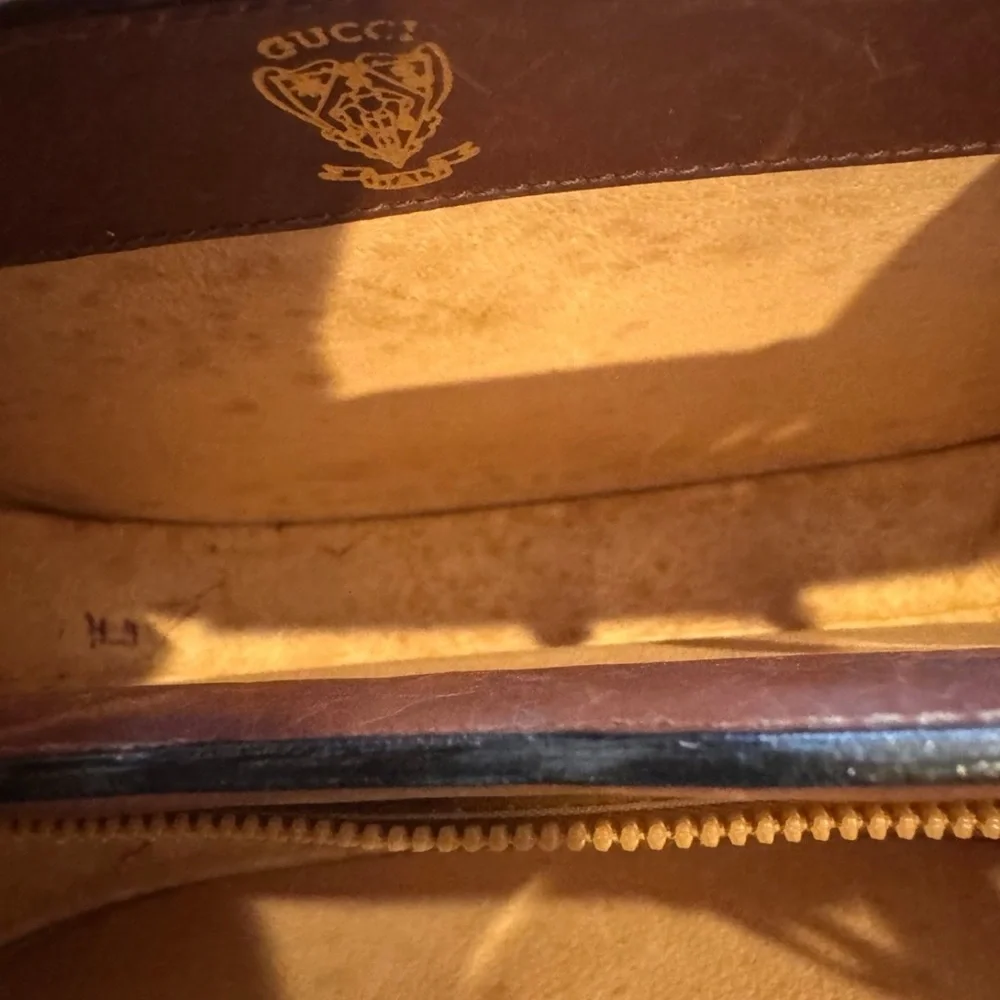 Vintage Gucci Brown Leather Shoulder Bag - Picture 4 of 12